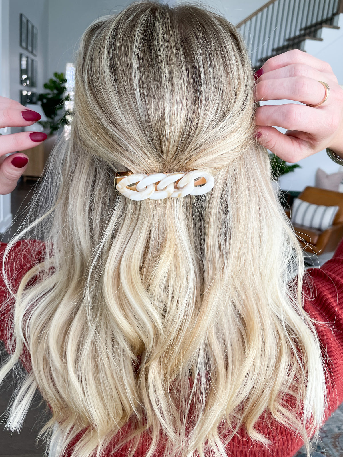 Resin Link Hair Clips