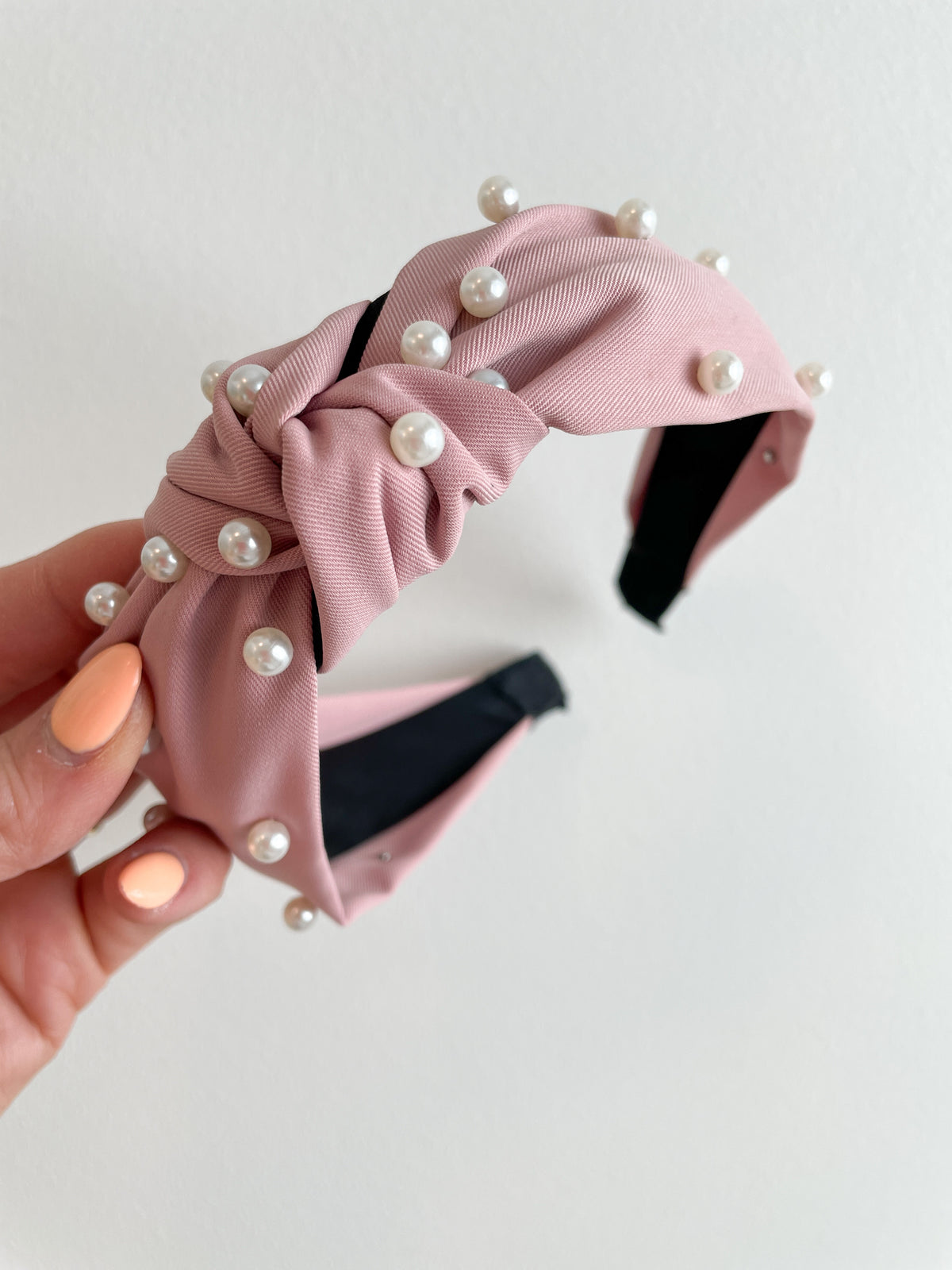 Pearl Headband Set - Cream & Blush