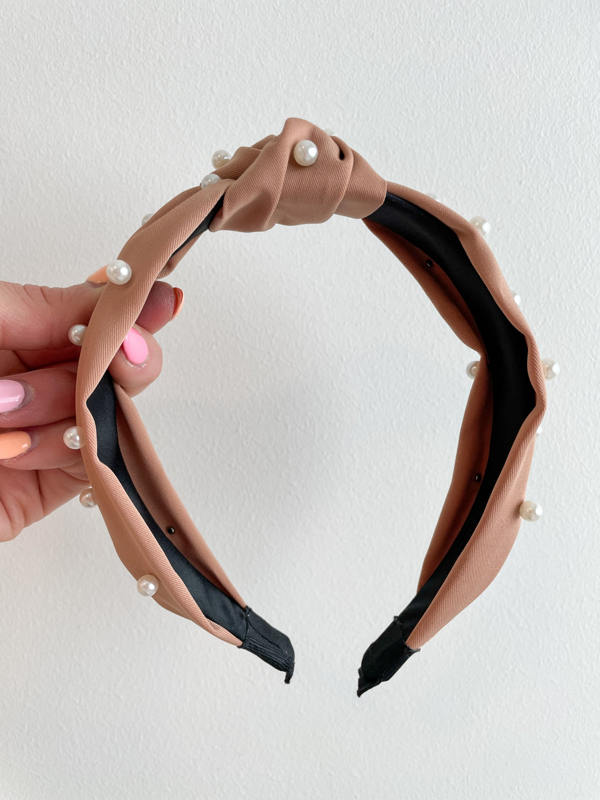 Pearl Headband Set - Cream & Blush