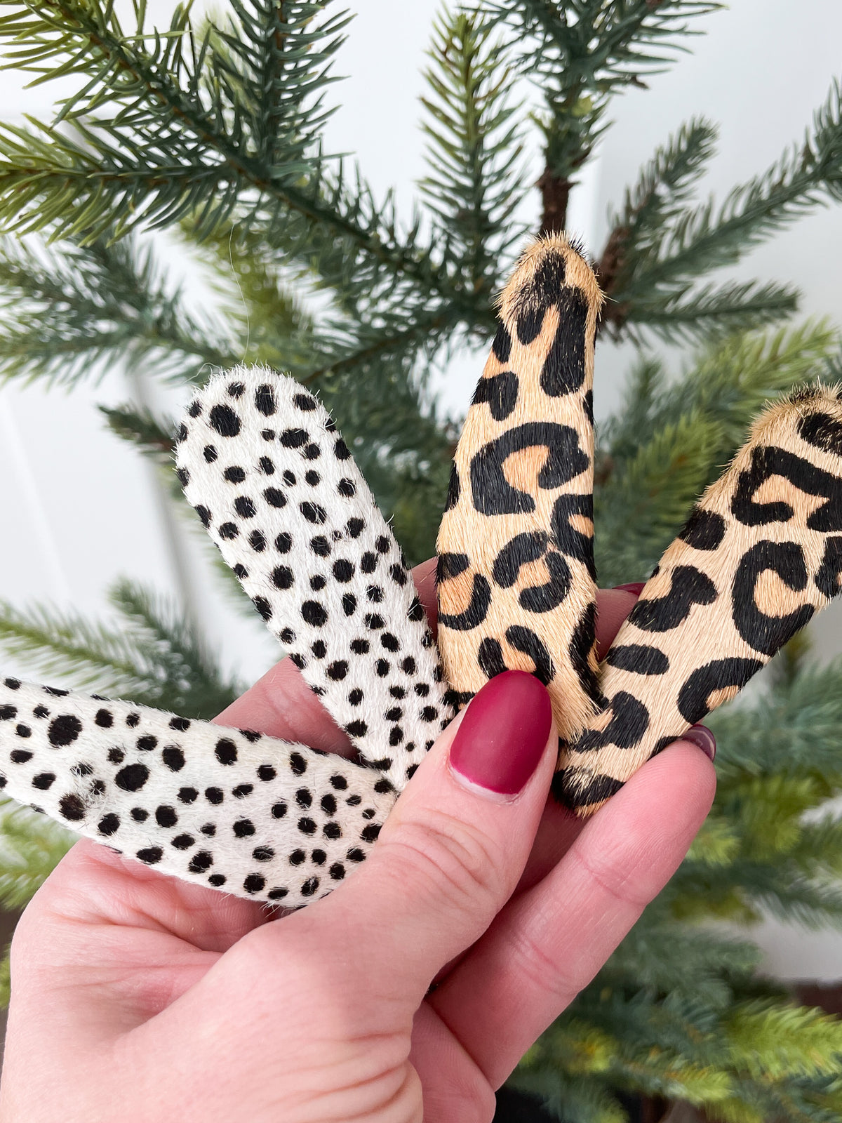 Cheetah Print Hair Clips